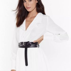 NWT Vegan double wrap belt from nasty gal